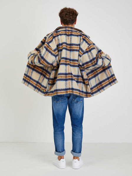 Levi's® bež moška srajčna jakna Levi's® Portola v karirastem vzorcu iz volnene mešanice