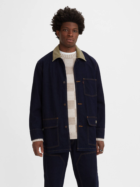 Levi's® Temno modra moška jeans jakna Levi's® Cypress iz volnene mešanice
