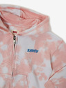 Levi's® Levi's® belo-rožnata dekliška batikirana jopa s kapuco z zadrgo Levi's®