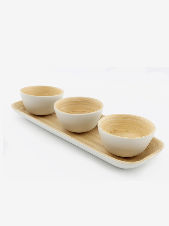 SIFCON Bambusov komplet treh skled na pladnju SIFCON