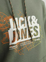 Jack & Jones Zelena moška jopa s kapuco Jack & Jones Map