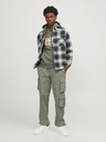 Jack & Jones Zelena moška jopa s kapuco Jack & Jones Map
