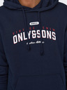 ONLY & SONS Temno modra moška majica s kapuco ONLY & SONS Lenny