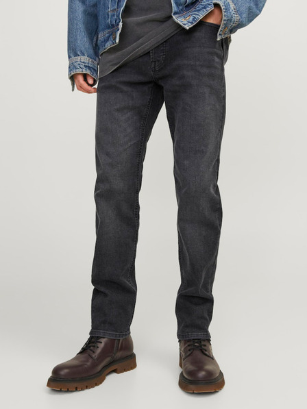 Jack & Jones Temno sive moške kavbojke tankega kroja Jack & Jones Mike