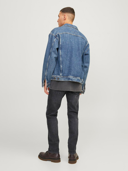 Jack & Jones Temno sive moške kavbojke tankega kroja Jack & Jones Mike