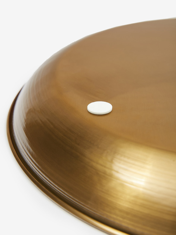 SIFCON Dekorativni kovinski pladenj z vzorcem 42 cm SIFCON v zlati barvi