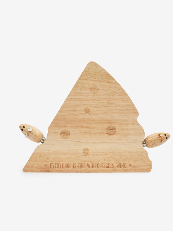 SIFCON Lesena deska za sir in komplet nožev SIFCON