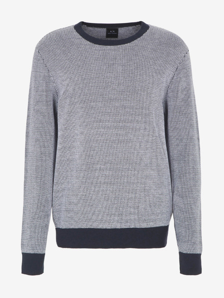 Armani Exchange Bela in modra moška jopa Armani Exchange