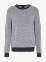 Armani Exchange Bela in modra moška jopa Armani Exchange