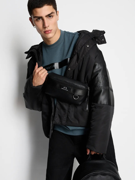 Armani Exchange Moška črna zimska jakna Armani Exchange