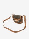 Michael Kors Temno rjava torbica Michael Kors Hally Crossbody