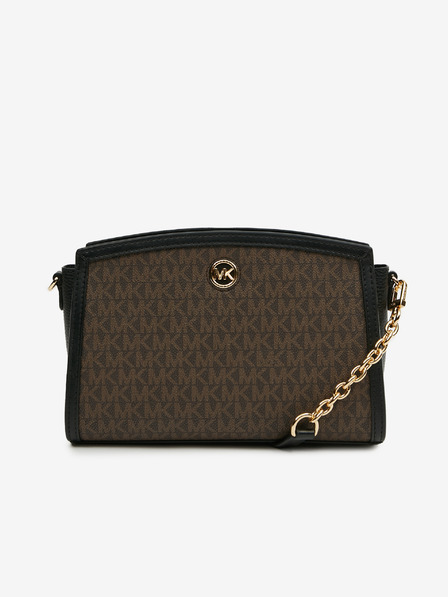 Michael Kors Temno rjava ženska vzorčasta torbica Michael Kors