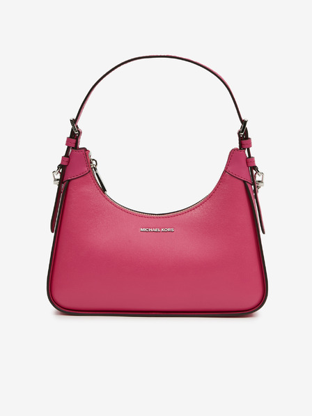 Michael Kors Temno rožnata ženska usnjena torbica z naramnicami Michael Kors