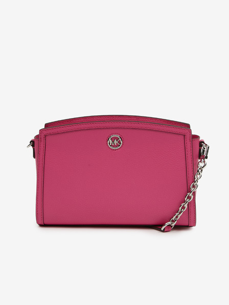 Michael Kors Temno rožnata ženska usnjena torbica z naramnicami Michael Kors