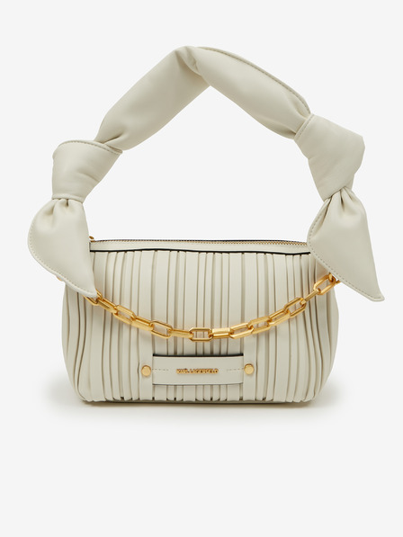 Karl Lagerfeld Kremasta ženska torbica KARL LAGERFELD Kushion Knotted Handbag