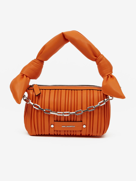 Karl Lagerfeld Oranžna ženska torbica KARL LAGERFELD Kushion Knotted Handbag