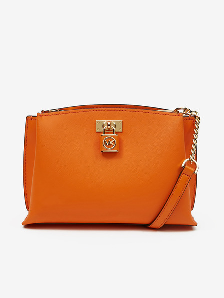 Michael Kors Oranžna ženska torbica Michael Kors Ruby Leather Crossbody