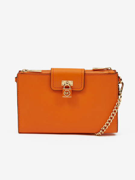 Michael Kors Oranžna ženska torbica Michael Kors Ruby Leather Crossbody