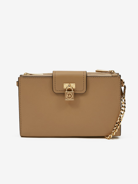 Michael Kors Rjava ženska usnjena torbica z naramnicami Michael Kors Ruby