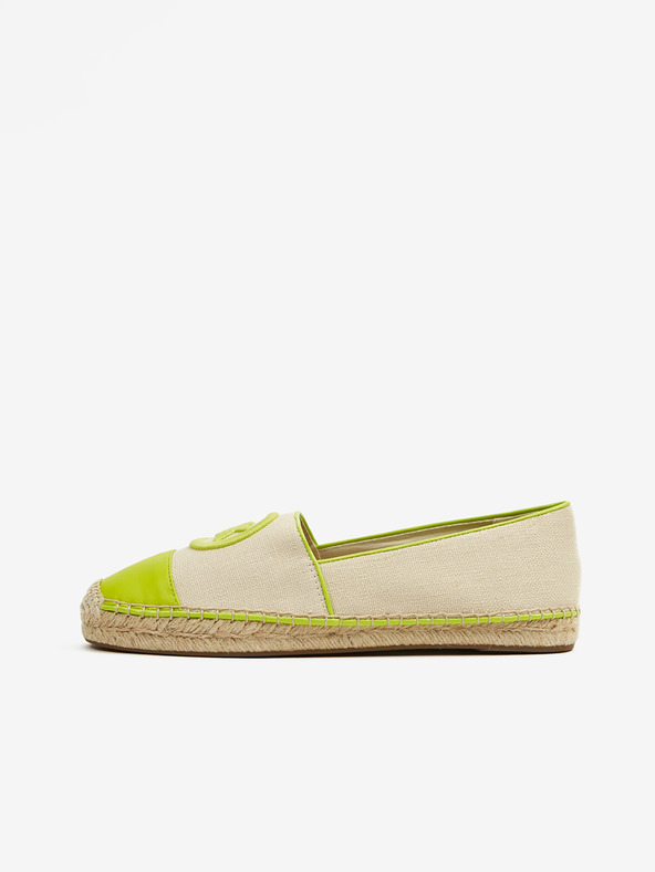 Michael Kors Zelene in krem ženske espadrile Michael Kors Kendrick