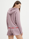 HUGO Starorožnata ženska jopa s kapuco na zadrgo HUGO