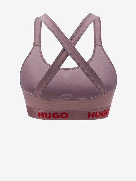 HUGO HUGO Vijolični ženski športni nedrček