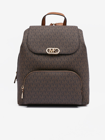 Michael Kors Rjav ženski nahrbtnik z vzorcem Michael Kors