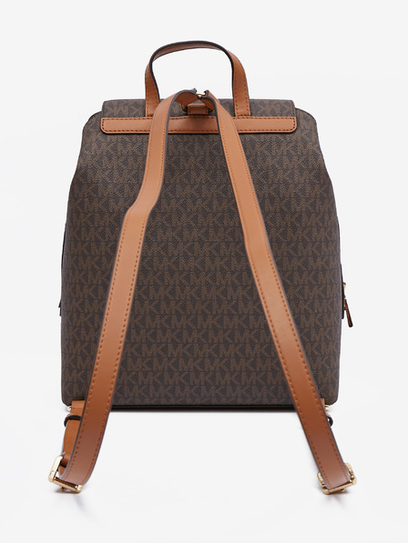 Michael Kors Rjav ženski nahrbtnik z vzorcem Michael Kors