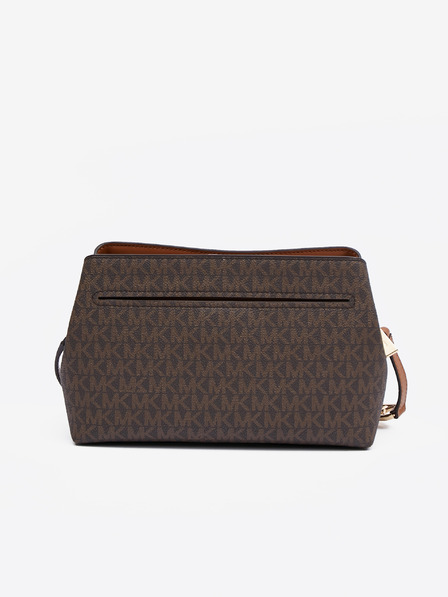 Michael Kors Rjava ženska vzorčasta torbica s križem Michael Kors