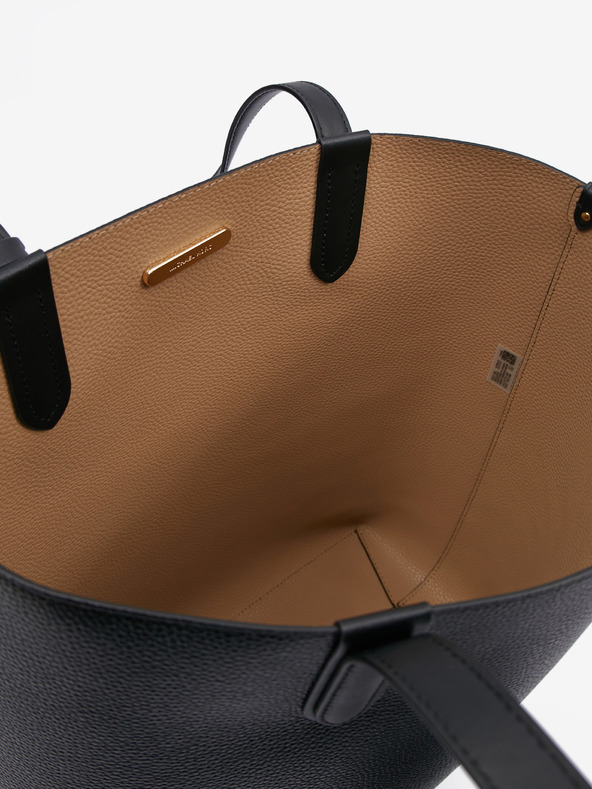 Michael Kors Črna ženska usnjena obojestranska nakupovalna torbica Michael Kors