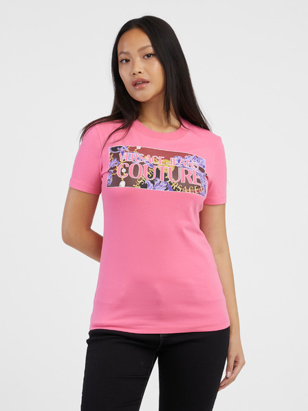 Versace Jeans Couture Roza ženska majica Versace Jeans Couture