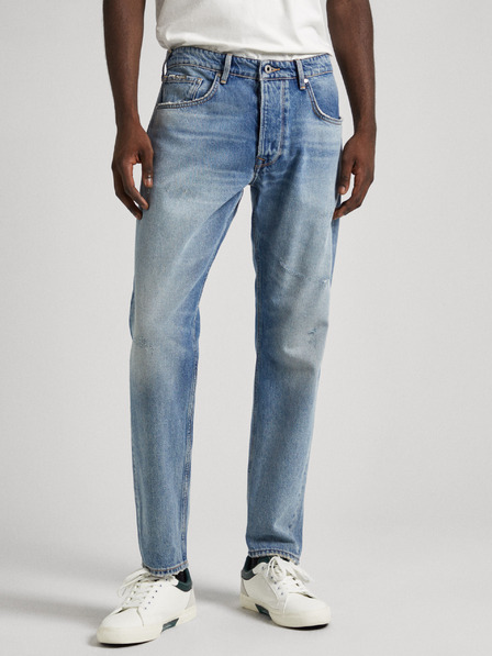 Pepe Jeans Svetlomodre moške kavbojke ravnega kroja Pepe Jeans
