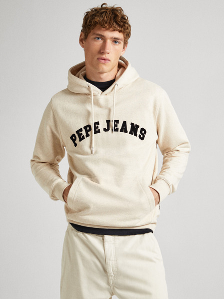 Pepe Jeans Kremna moška jopa s kapuco Pepe Jeans