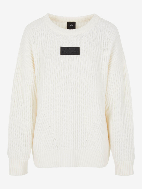 Armani Exchange Kremna Armani Exchange Ženski pulover iz volne