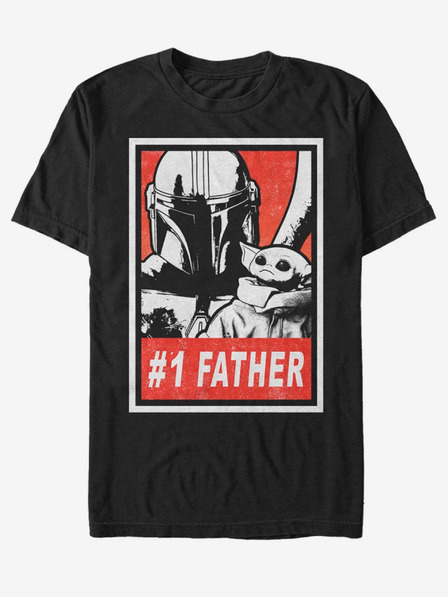 ZOOT.Fan Črna unisex majica ZOOT.Fan Star Wars Galaxy Dad