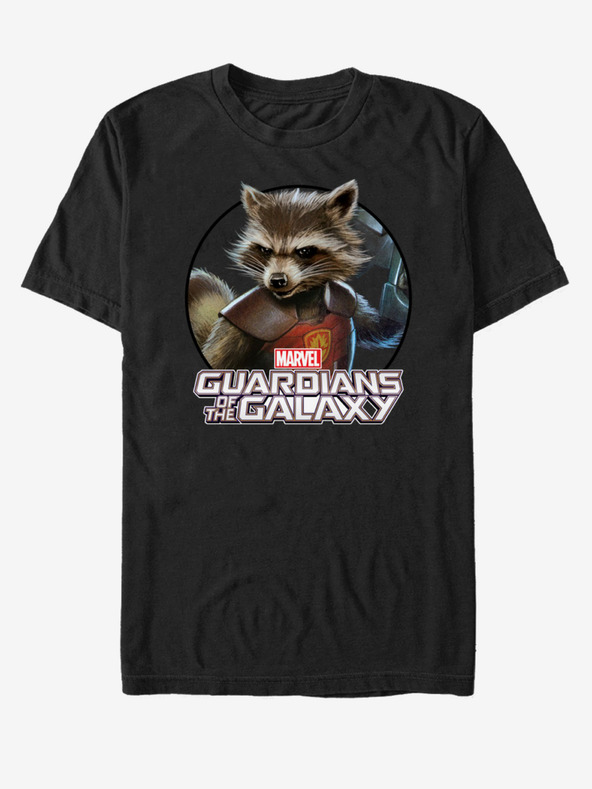ZOOT.Fan Črna unisex majica Rocket Guardians of the Galaxy ZOOT.Fan Marvel