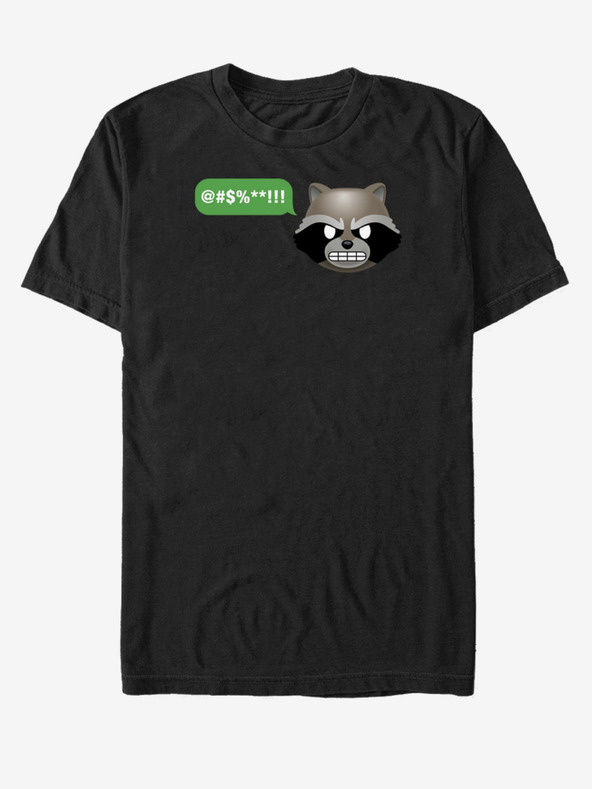 ZOOT.Fan Črna unisex majica Rocket Guardians of the Galaxy ZOOT.FAN Marvel