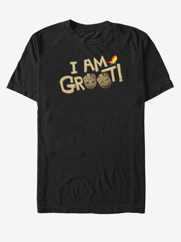ZOOT.Fan Črna unisex majica I Am Groot Guardians of the Galaxy ZOOT.FAN Marvel