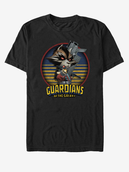 ZOOT.Fan Črna unisex majica Rocket Guardians of the Galaxy ZOOT.FAN Marvel