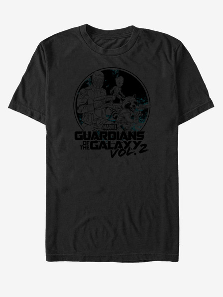 ZOOT.Fan Črna unisex majica Star-Lord Guardians of the Galaxy vol.2 ZOOT.FAN Marvel