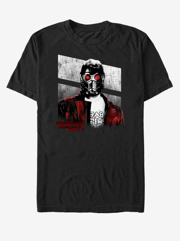 ZOOT.Fan Črna unisex majica s kratkimi rokavi ZOOT.FAN Star-Lord Guardians of the Galaxy vol.2 Marvel