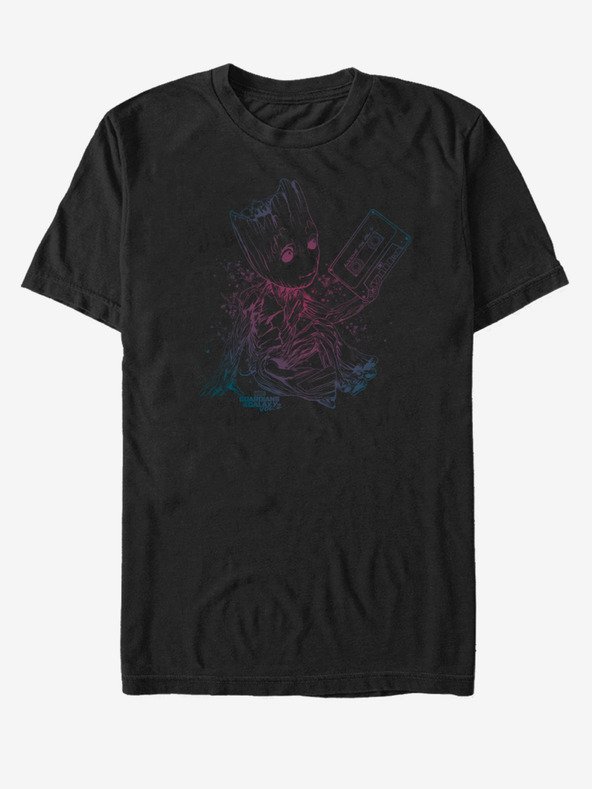 ZOOT.Fan Črna unisex majica Groot Guardians of the Galaxy ZOOT.FAN Marvel