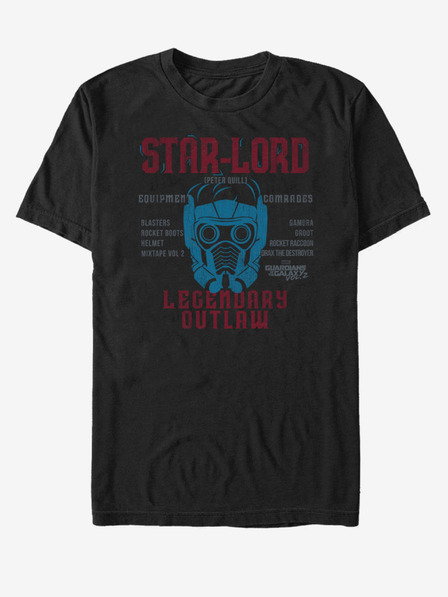 ZOOT.Fan Črna unisex majica Star-Lord Varuhi galaksije ZOOT.Fan Marvel