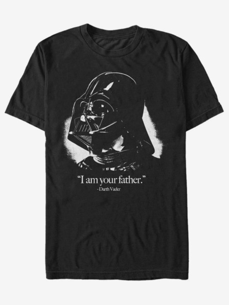 ZOOT.Fan Črna unisex majica ZOOT.Fan Star Wars Vader is the Father