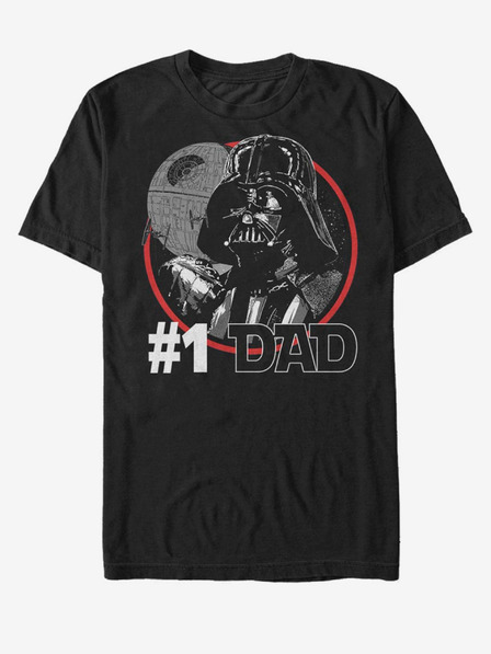 ZOOT.Fan Črna unisex majica ZOOT.Fan Star Wars Najboljši oče