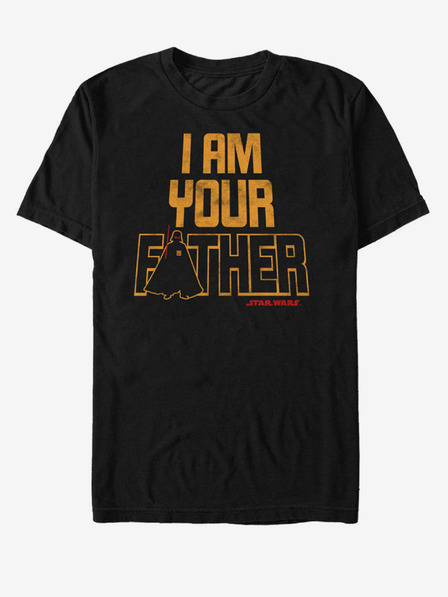 ZOOT.Fan Črna unisex majica ZOOT.Fan Star Wars Father Time