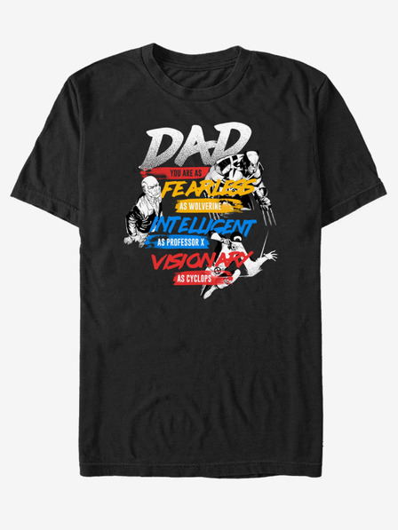 ZOOT.Fan Črna unisex majica ZOOT.Fan Marvel X-Dad