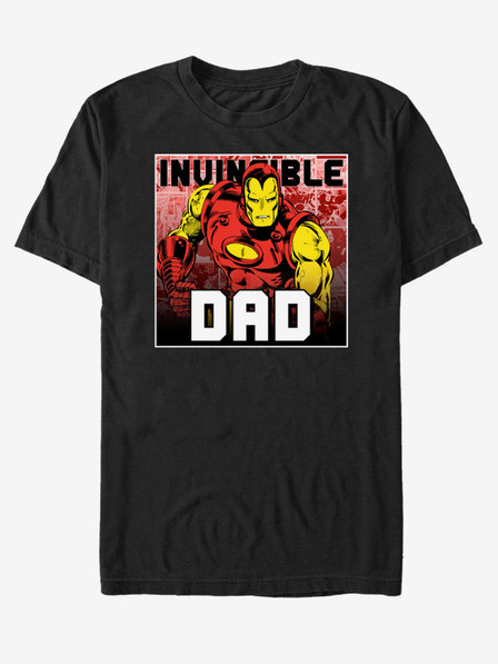 ZOOT.Fan Črna unisex majica ZOOT.Fan Marvel Invincible Dad