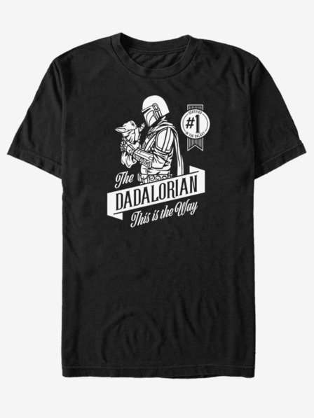 ZOOT.Fan Črna unisex majica ZOOT.Fan Star Wars Mando Stranski posnetek