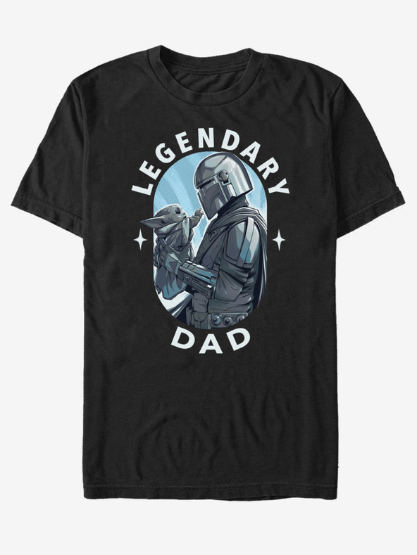 ZOOT.Fan Črna unisex majica ZOOT.Fan Star Wars Legendary Dad